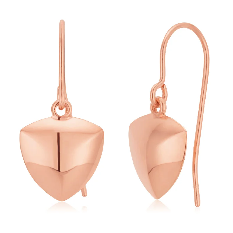 9ct Rose Gold Drop Earrings