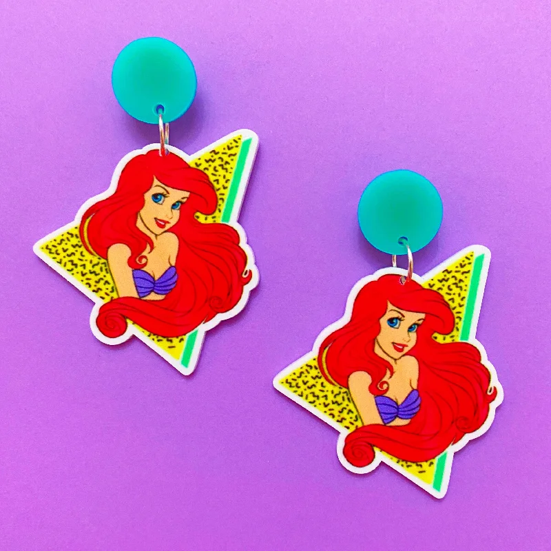 90s Mermaid Drop Earrings