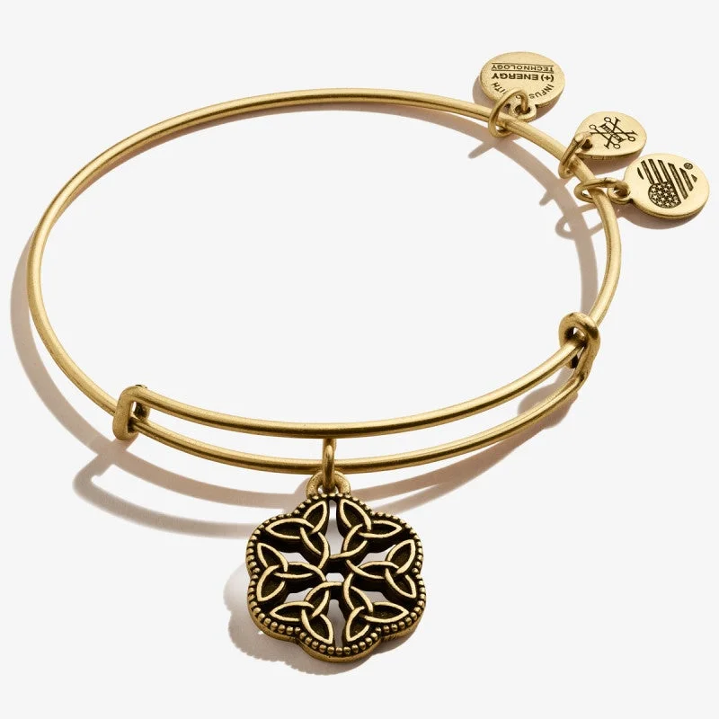 ALEX AND ANI Endless Knot Charm Bangle