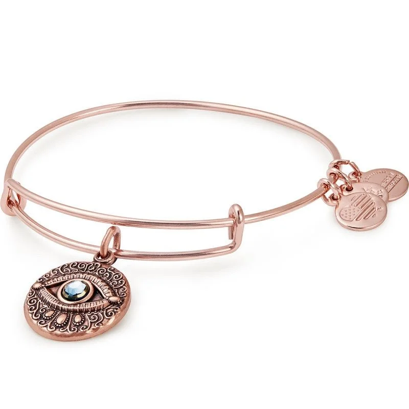 ALEX AND ANI Evil Eye Charm Bangle