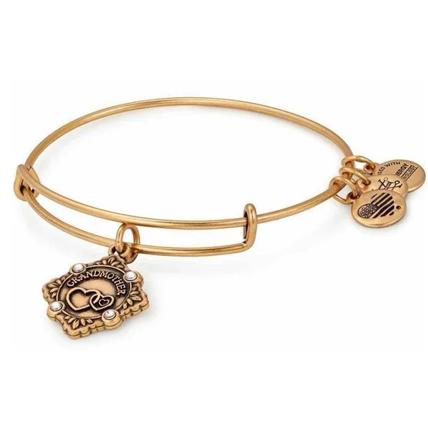 ALEX AND ANI Grandmother Charm Bangle