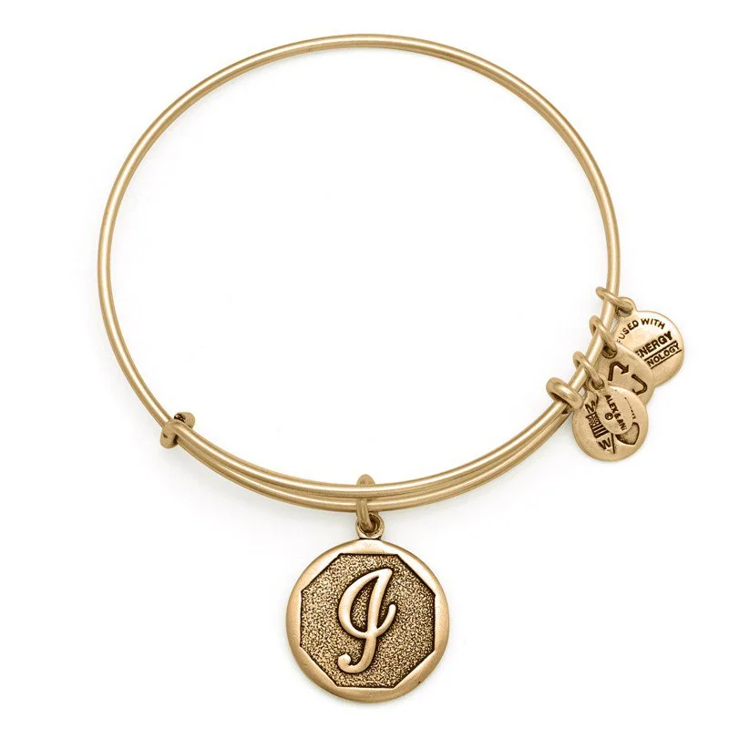 ALEX AND ANI Initial I Charm Bangle