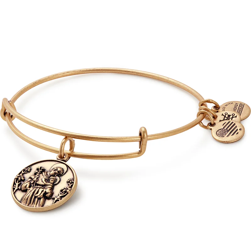 ALEX AND ANI St. Anthony Charm Bangle