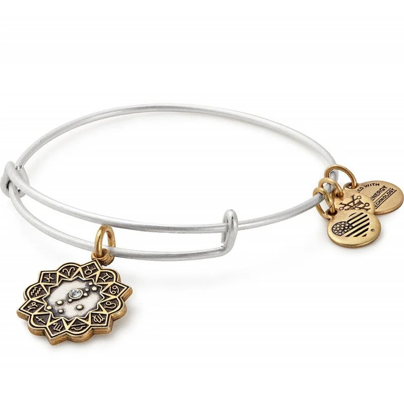 ALEX AND ANI Taurus Two Tone Charm Bangle