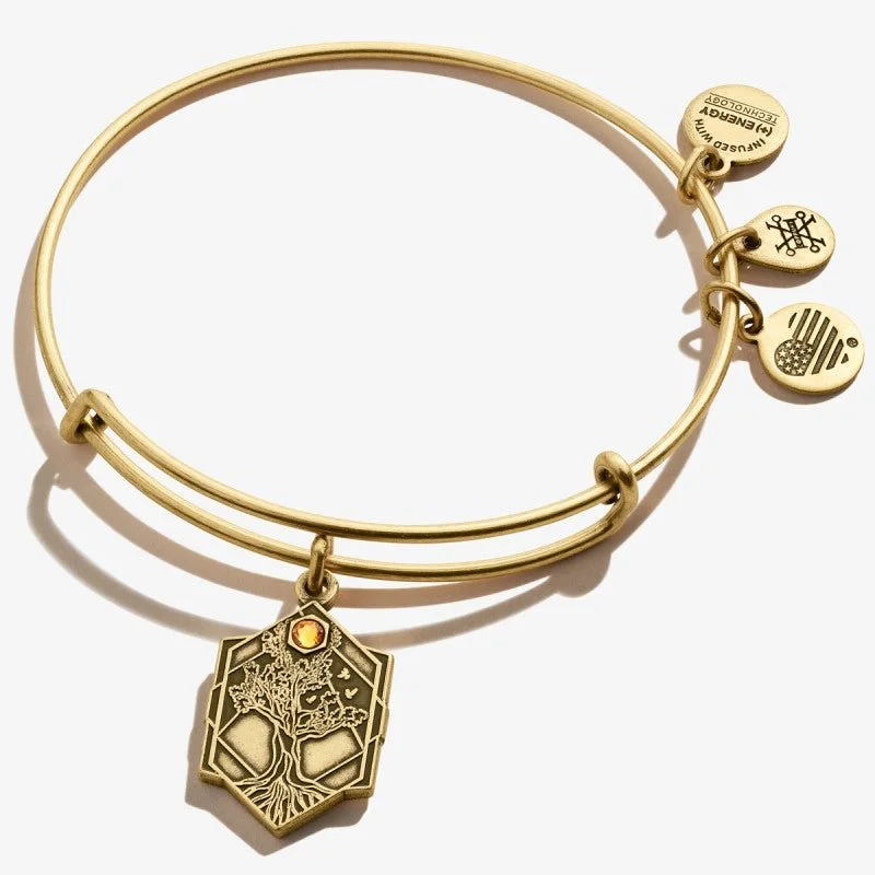 ALEX AND ANI Tree Of Life Charm Bangle