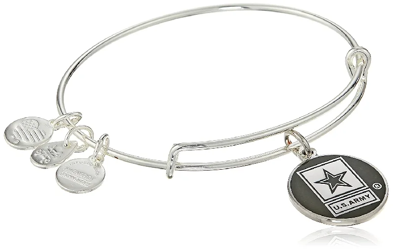 ALEX AND ANI U.S. Army Charm Bangle