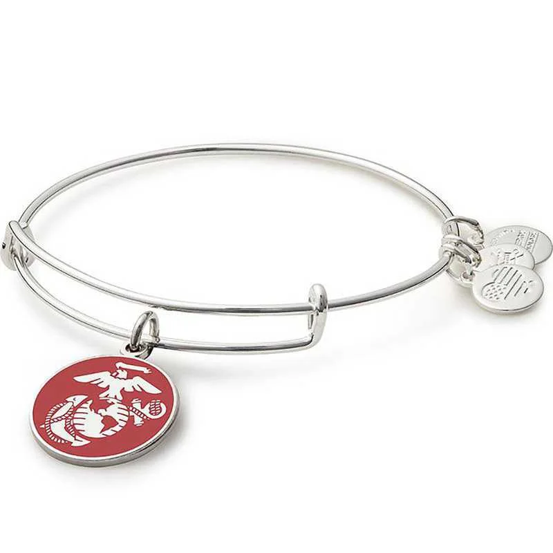 ALEX AND ANI U.S. Marine Corps Charm Bangle