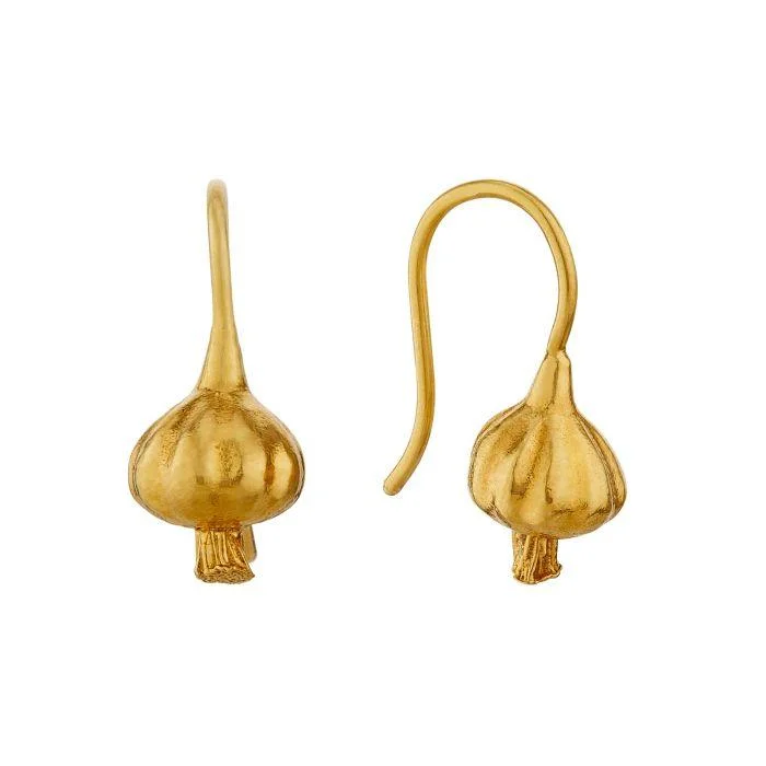 Alex Monroe Garlic Hook Drop Earrings