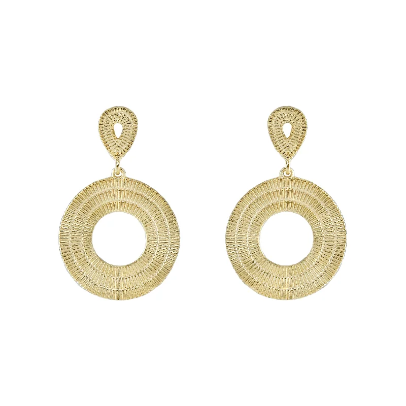 Avital Textured Drop Earrings