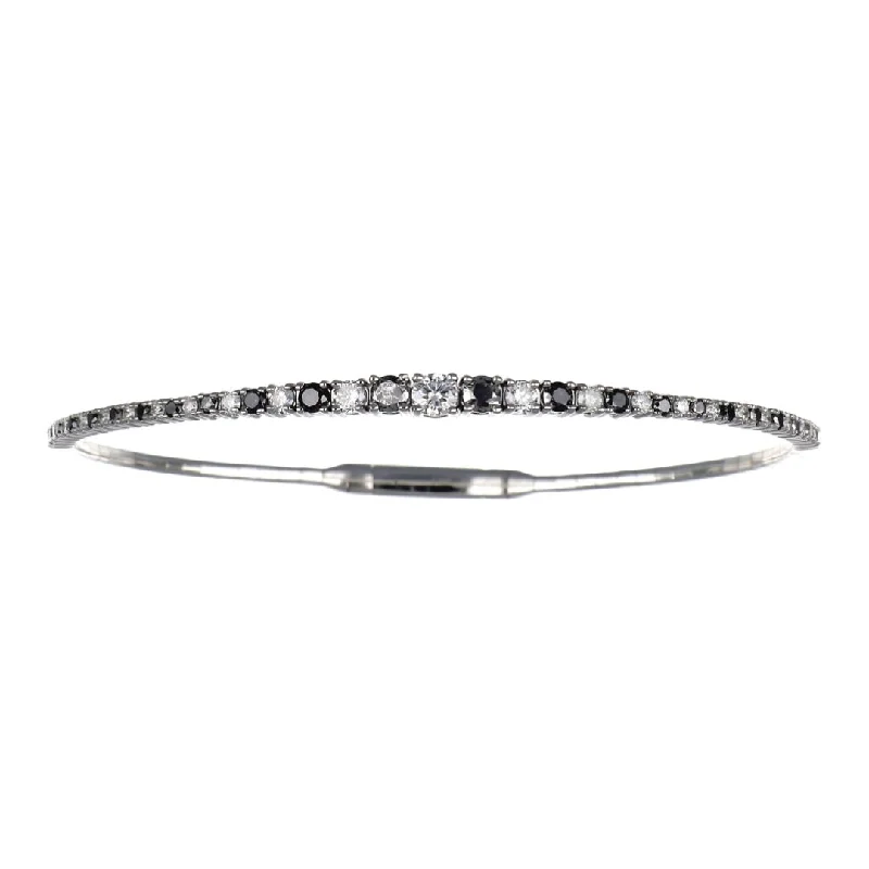 Black Diamond Bangle (Black Diamond 0.73 cts. White Diamond 0.82 cts.)