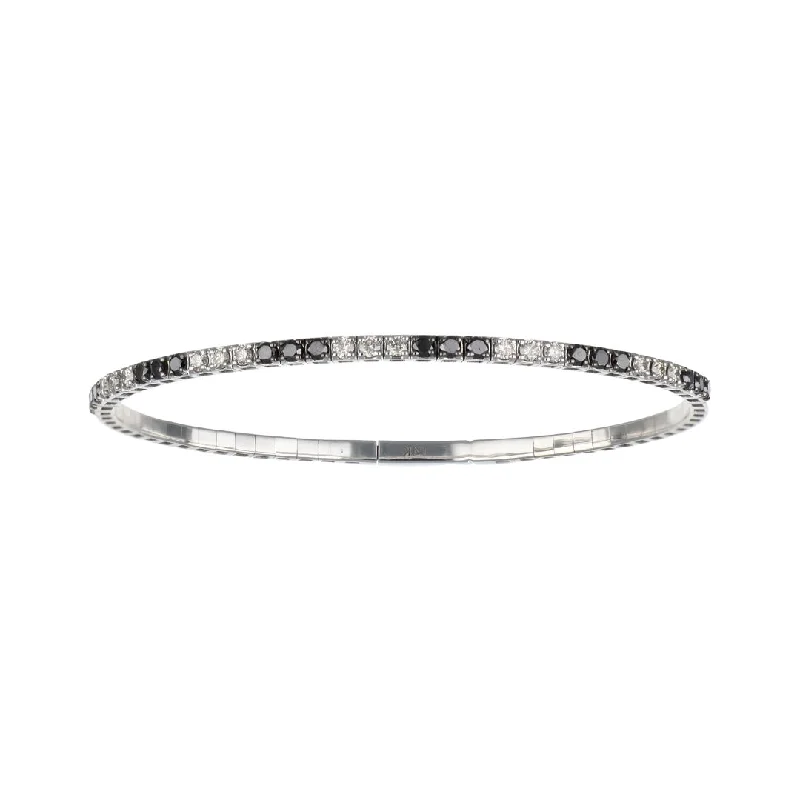 Black Diamond Bangle (Black Diamond 1.5 cts. White Diamond Included cts.)