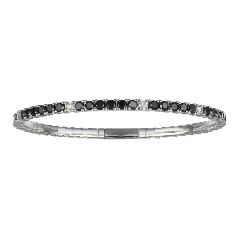 Black Diamond Bangle (Black Diamond 5.19 cts. White Diamond 0.96 cts.)