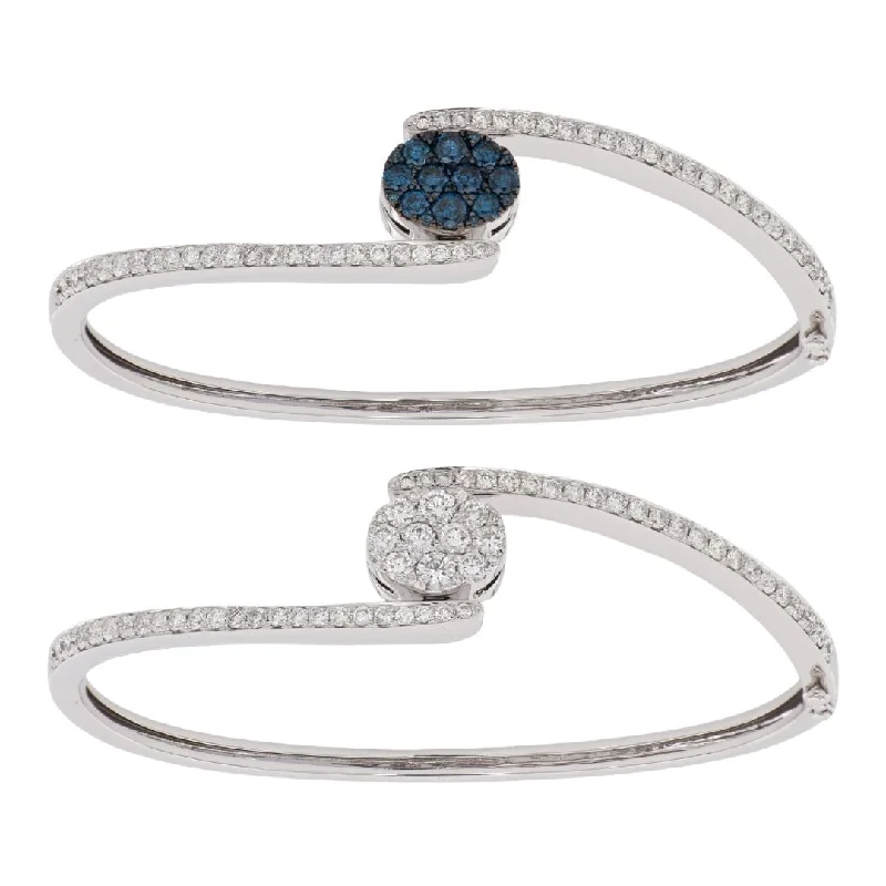 Blue Diamond Bangle (Blue Diamond 0.77 cts. White Diamond 1.94 cts.)