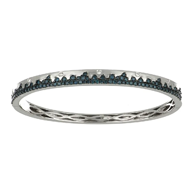 Blue Diamond Bangle (Blue Diamond 1.37 cts. White Diamond 0.11 cts. )