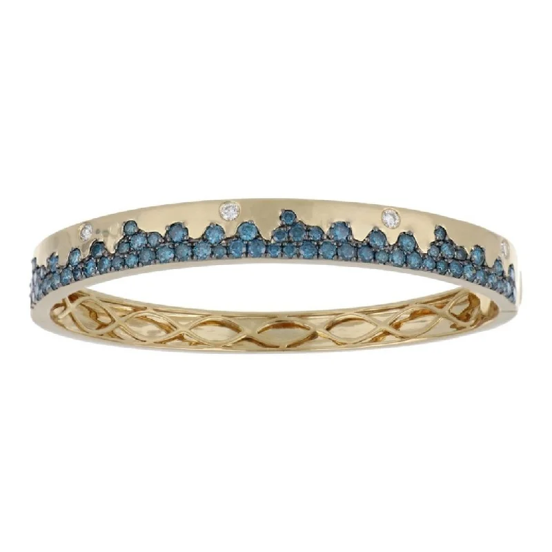 Blue Diamond Bangle (Blue Diamond 2.8 cts. White Diamond 0.21 cts.)