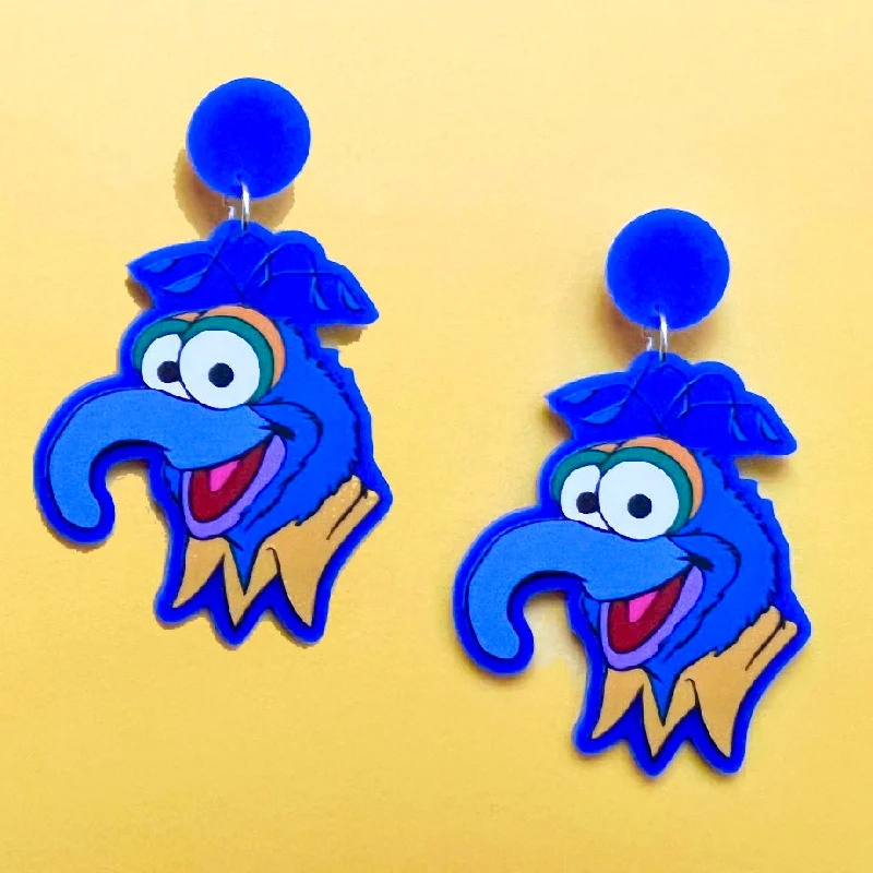 Gonzo Inspired Drop Earrings