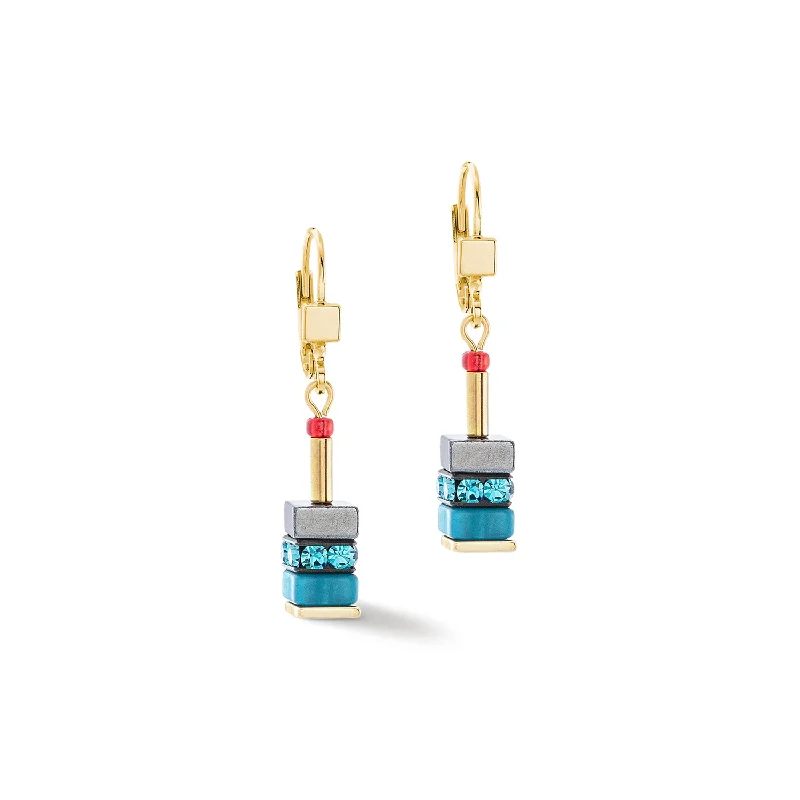 Coeur De Lion Sparkling Classic Elements Gold Energy Earrings