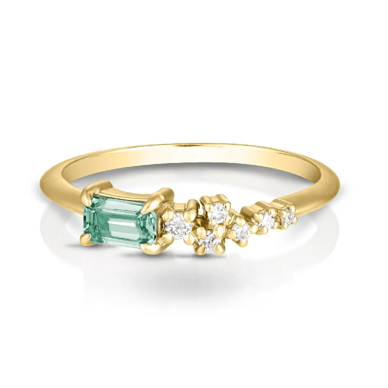 Efina ring II | green sapphire