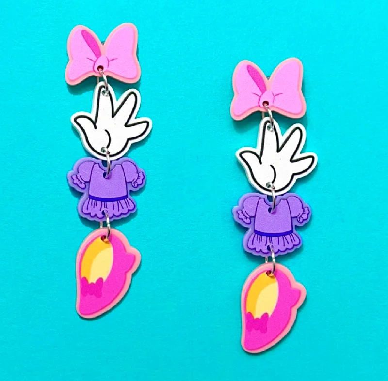 Daisy Tiered Drop Earrings