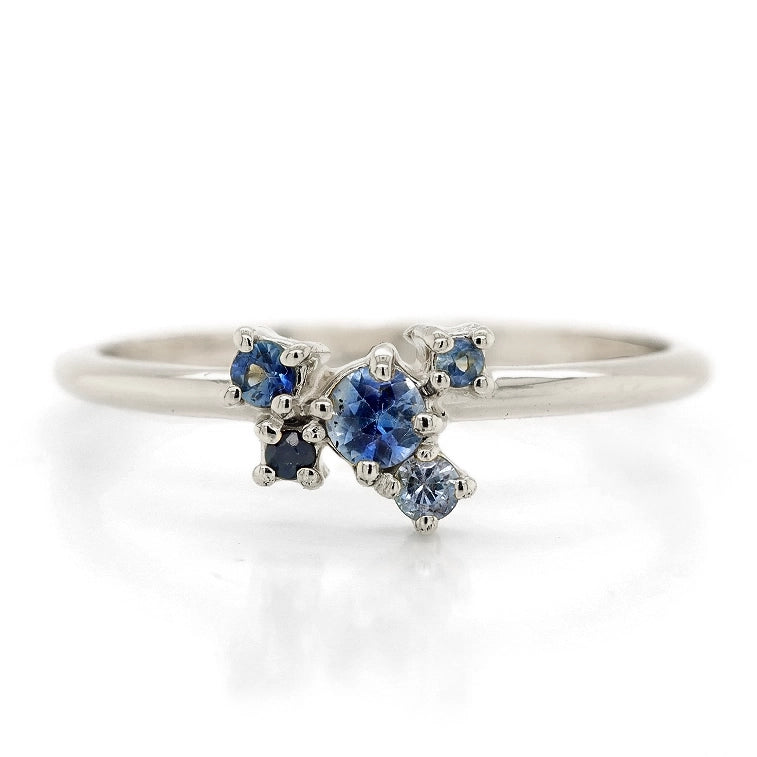 Dela Cluster ring | sapphire