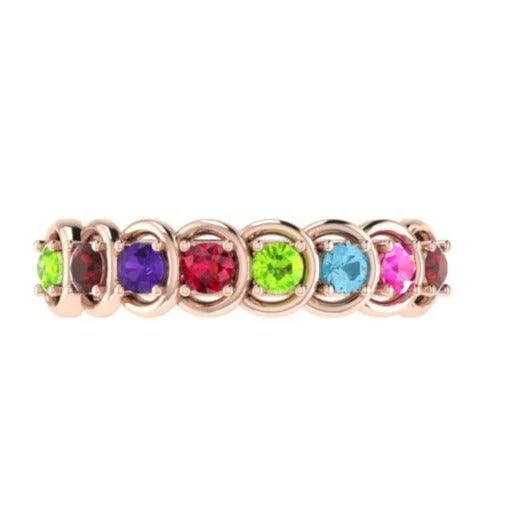 Family ring with birthstones