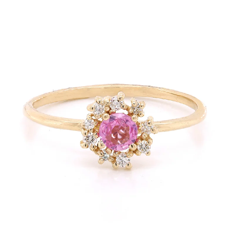 Florence II | pink sapphire & diamonds