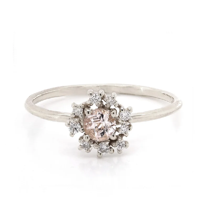 Florence | morganite & diamonds