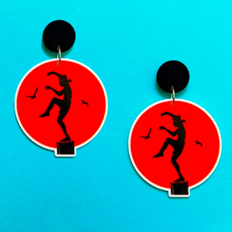 Karate Kid Acrylic Drop Earrings