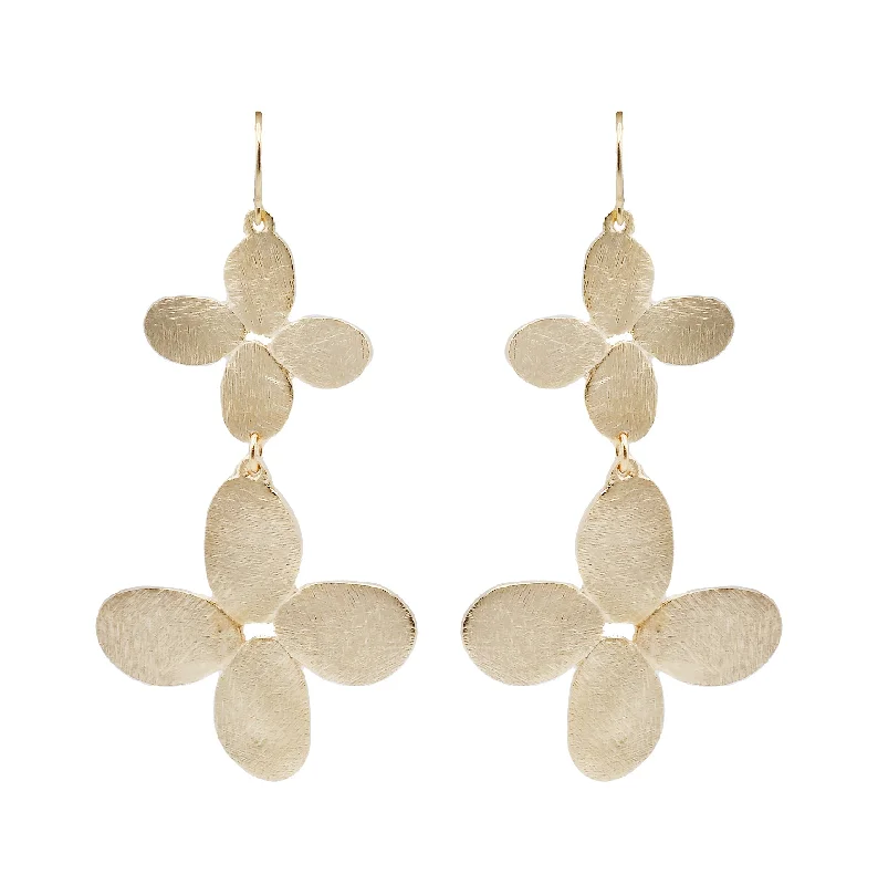 Kaui Double Flower Earrings