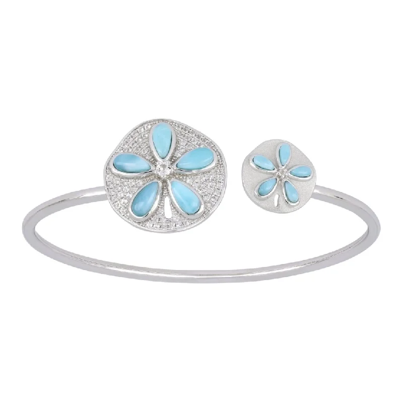 Larimar Bangle (Cubic Zirconia)