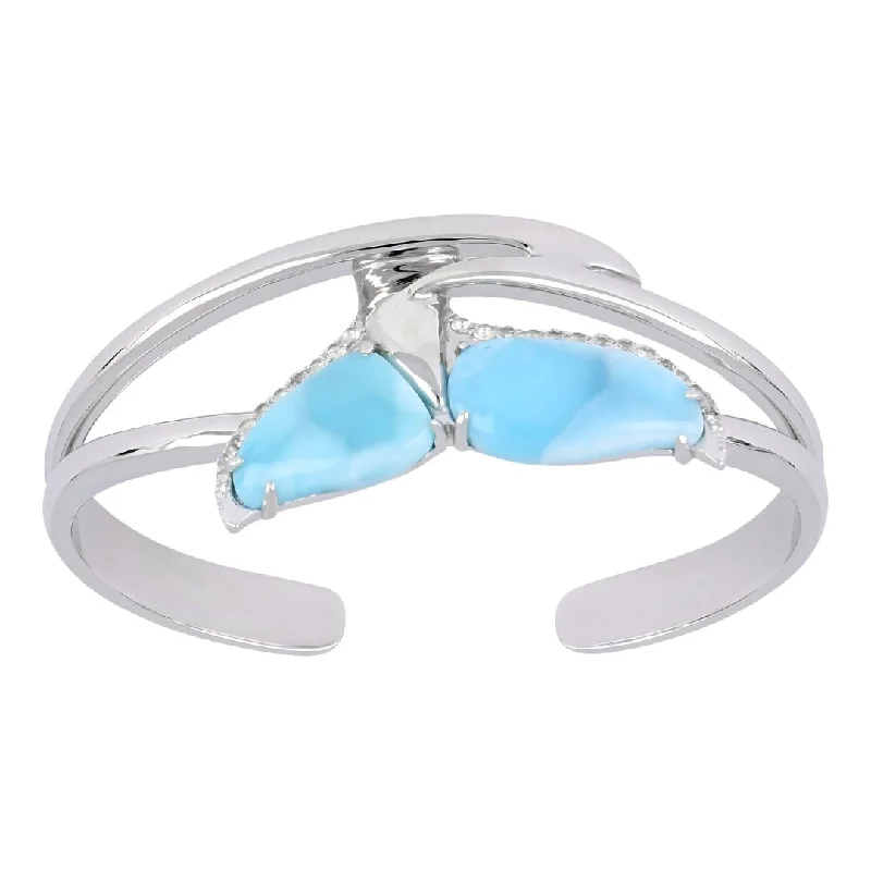 Larimar Bangle (Cubic Zirconia)