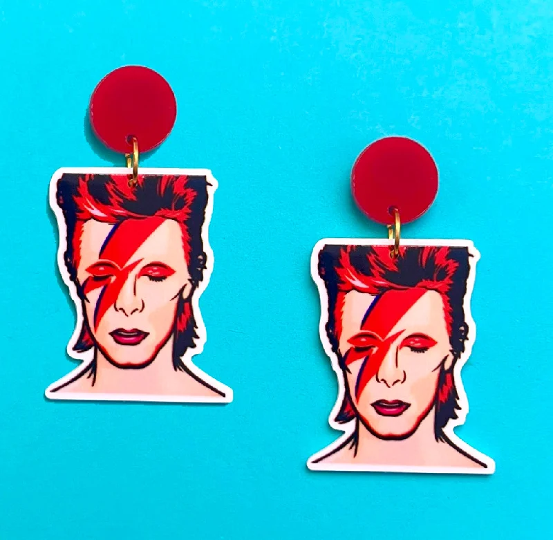 Bowie Acrylic Drop Earrings