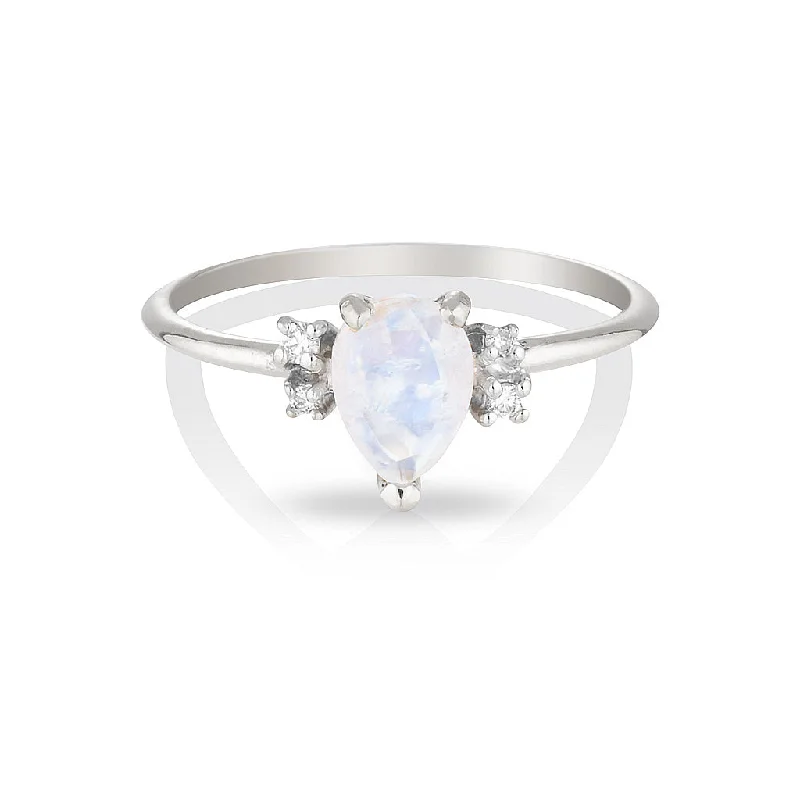 Lilah | moonstone & diamonds