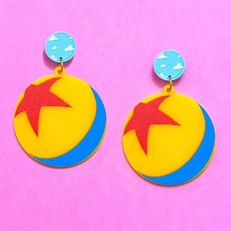 Luxo Ball Inspired Acrylic Drop Earrings