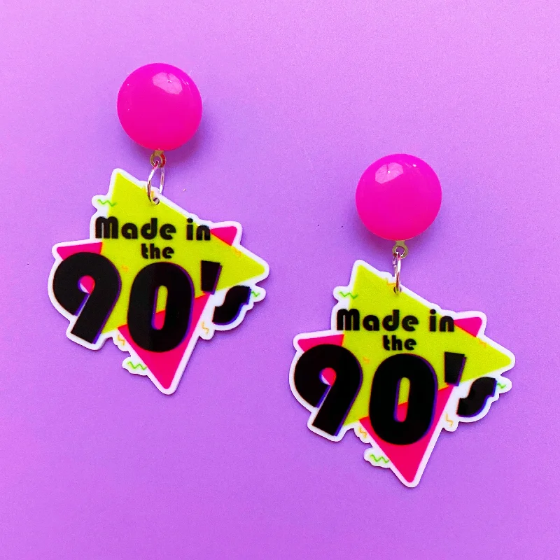 Made in The 90s Acrylic Drop Earrings