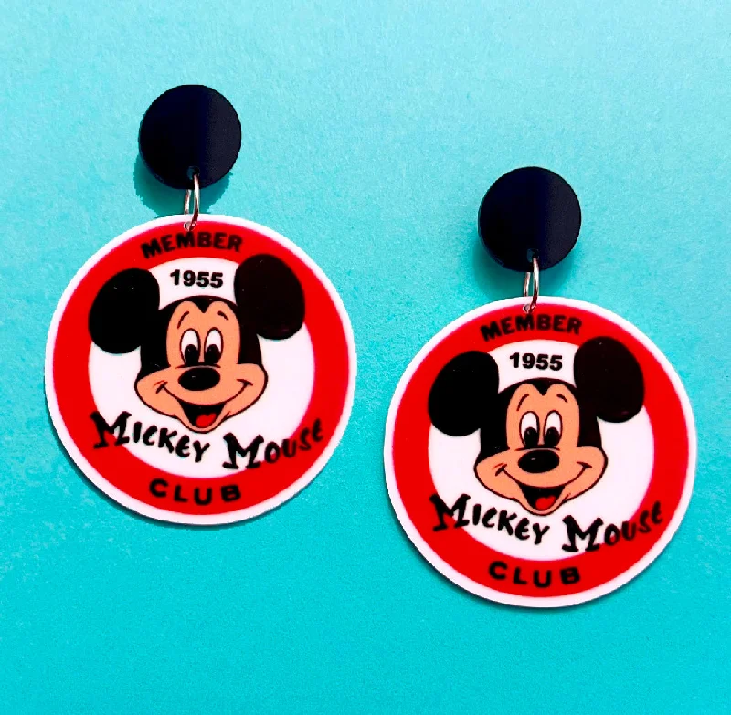 Mouse Club Drop Earrings