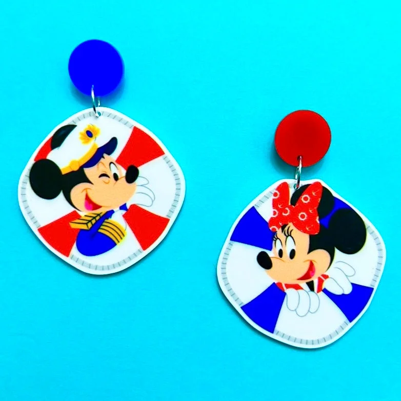 Mouse Cruise Cuties Drop Earrings