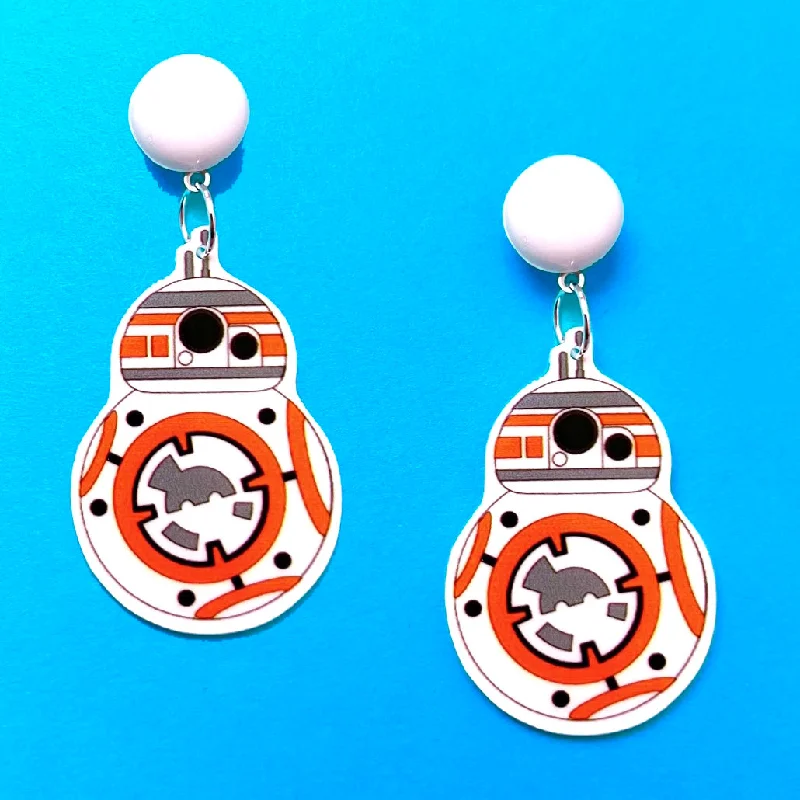 Bb8 Inspired Acrylic Drop Earrings