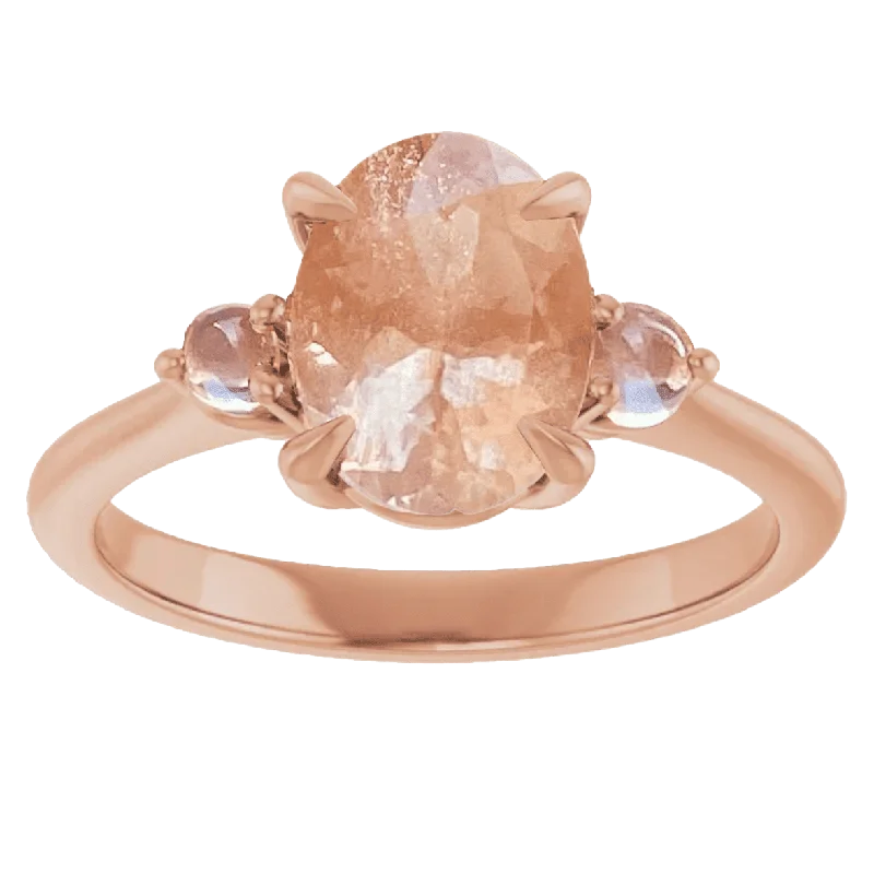 Oregon Sunstone & Moonstone Ring