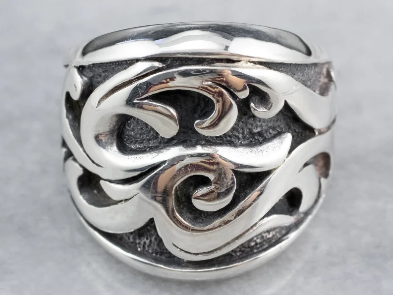 Ornate Sterling Silver Ring