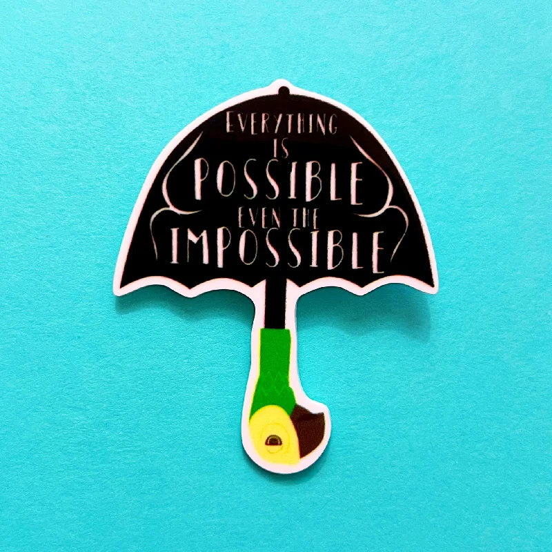 Parrot Umbrella Inspired Acrylic Brooch Pin