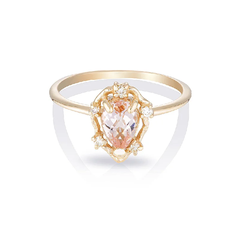 Peone II | morganite & diamonds