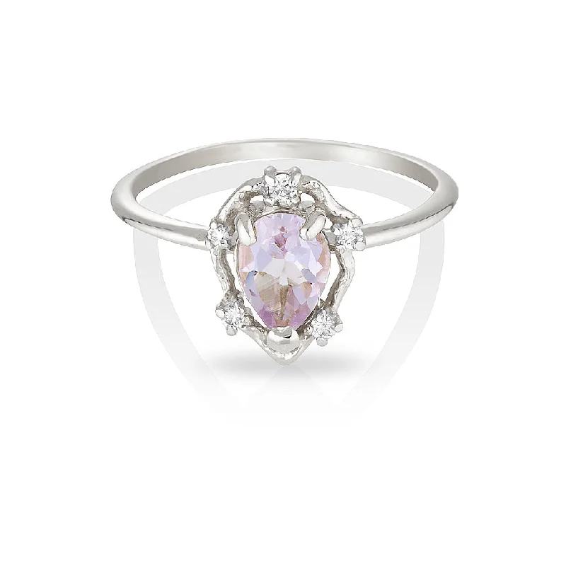 Peone | pink amethyst & diamonds