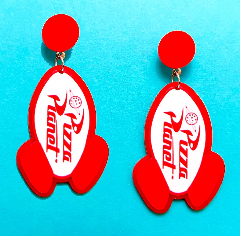 Pizza Planet Drop Earrings