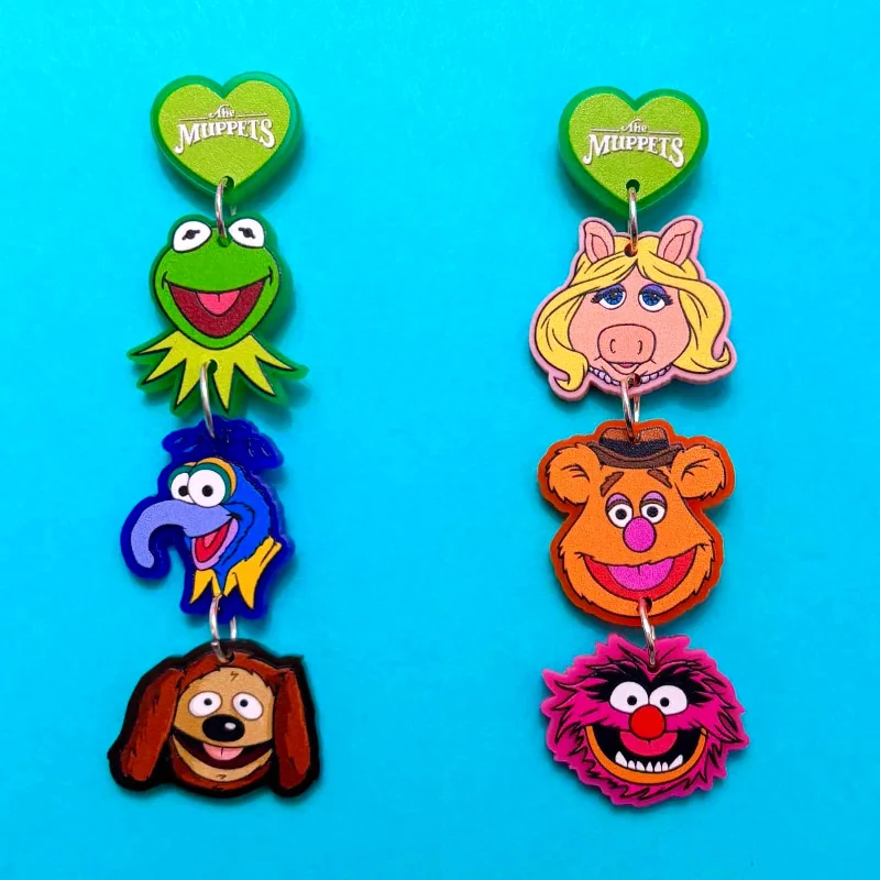 Puppet Pals Tiered Drop Earrings