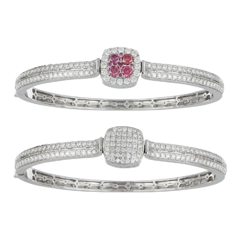 Purple Diamond Bangle (Purple Diamond 0.76 cts. White Diamond 2.33 cts.)