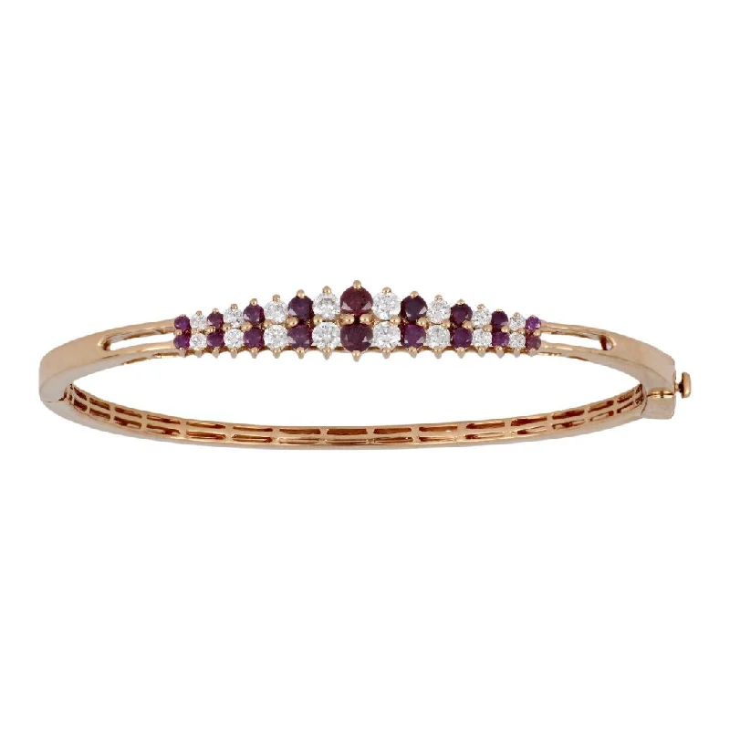 Purple Diamond Bangle (Purple Diamond 0.98 cts. White Diamond 0.8 cts.)