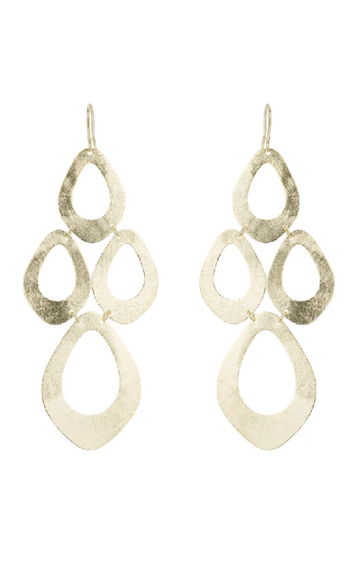 Rashi Multi Diamond Shape Chandelier Earrings