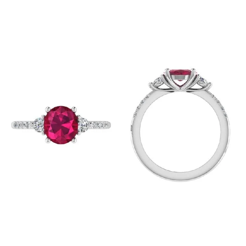 Ruby and Diamond Ring 18K Gold