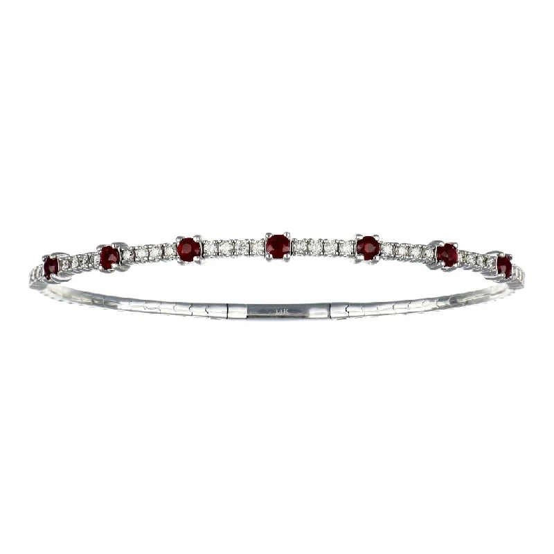 Ruby Bangle (Ruby 0.88 cts. White Diamond 0.71 cts.)